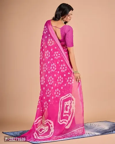 Fancy Linen Saree With Blouse Piece For Women-thumb2