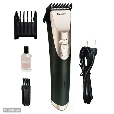Geemy Metal Barber Electric Hair Clipper Cordless Type C input Fully Waterproof Body Groomer Model no GM6576 Color Golden-thumb0