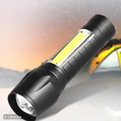 Mini Bright LED Torch Rechargeable 2 Mode Light-thumb0