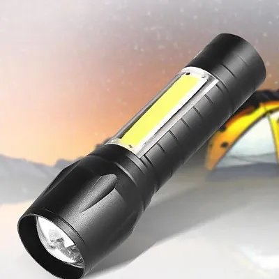 Mini Bright LED Torch Rechargeable 2 Mode Light