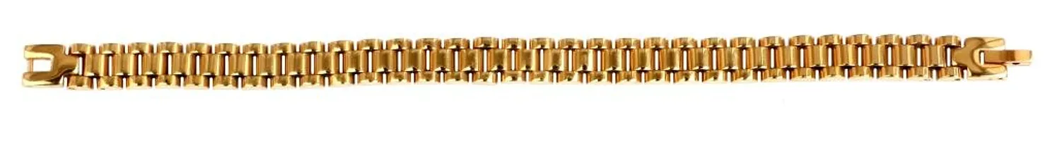 Zivom 316L Stainless Steel 22K Gold Plated Reverse Men Bracelet-thumb1