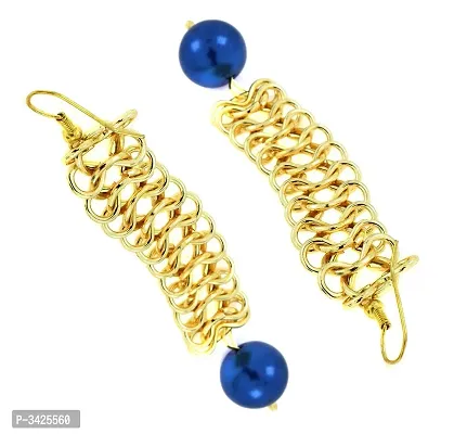 ZIVOM#174; Italian Gold Plated Blue Dangling Earring For Women-thumb3
