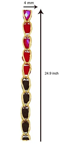 Crystal 22K Gold Plated 24.9 In Chain For Women-thumb2