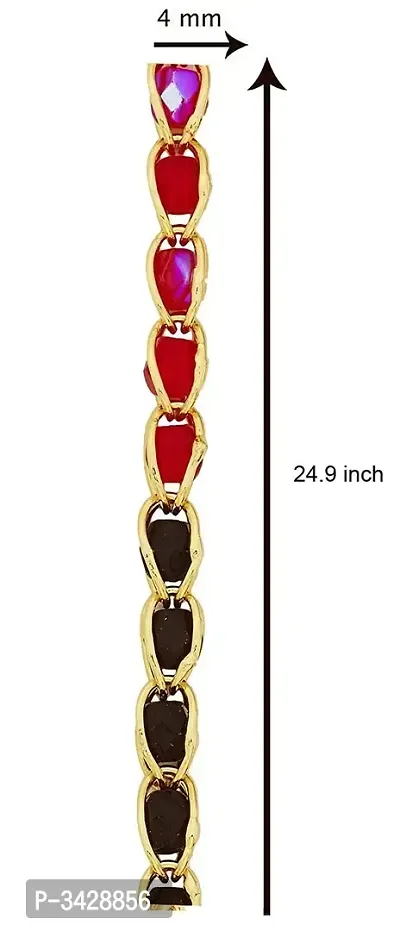 Crystal 22K Gold Plated 24.9 In Chain For Women-thumb3