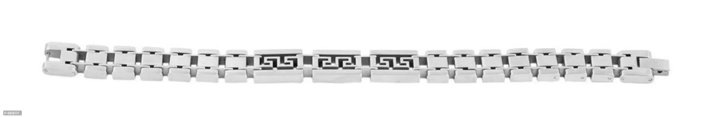 Zivom Solid Stainless Steel Geometric Dual Side Bracelet For Men-thumb2