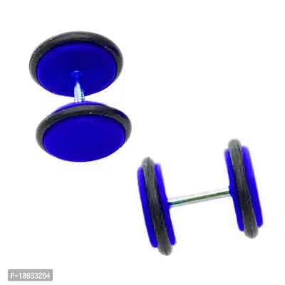 Alluring Blue Plastic  Studs For Men-thumb0