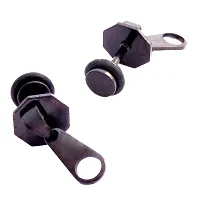 Alluring Black Stainless Steel  Studs For Men-thumb1