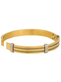 Zivom#174; Rope 18K Gold Silver 316L Stainless Steel Kada Bracelet For Men-thumb2