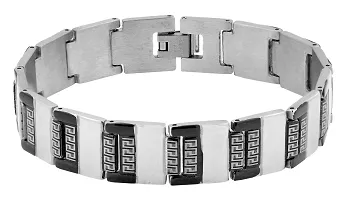 Zivom#174; Italian 316L Stainless Steel Black Plated Bracelet For Men-thumb1