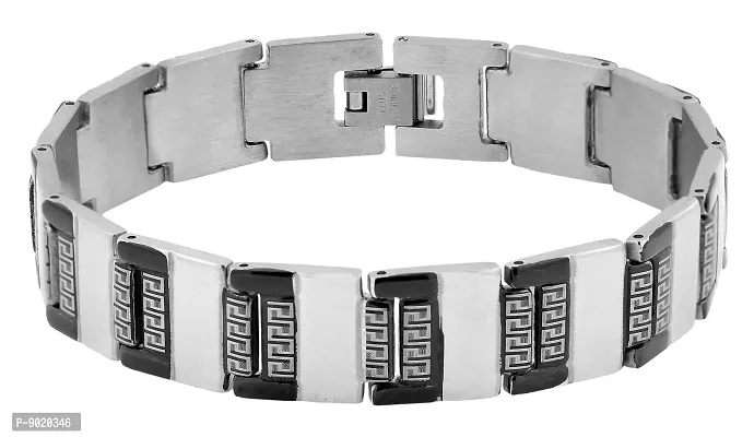 Zivom#174; Italian 316L Stainless Steel Black Plated Bracelet For Men-thumb2