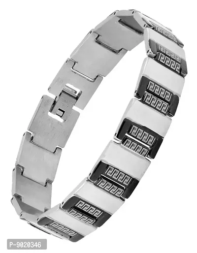 Zivom#174; Italian 316L Stainless Steel Black Plated Bracelet For Men