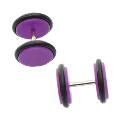 Alluring Purple Plastic  Studs For Men