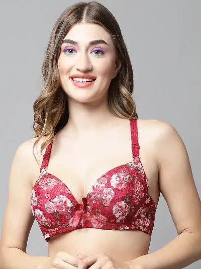 Stylish Net Floral Bras For Women