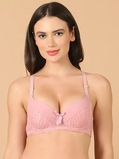 Stylish Lace Solid Bras For Women