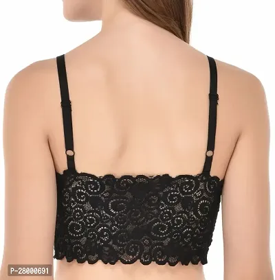 Stylish Black Lace Bra For Women-thumb2