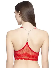 Stylish Red Lace Bra For Women-thumb1