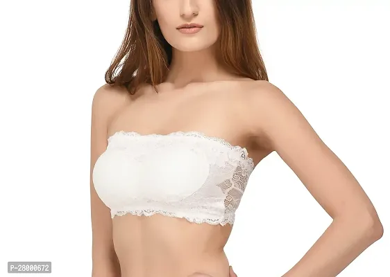 Stylish White Lace Bra For Women-thumb3