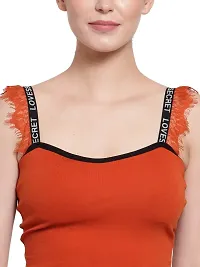 Stylish Orange Cotton Solid Bra For Women-thumb4