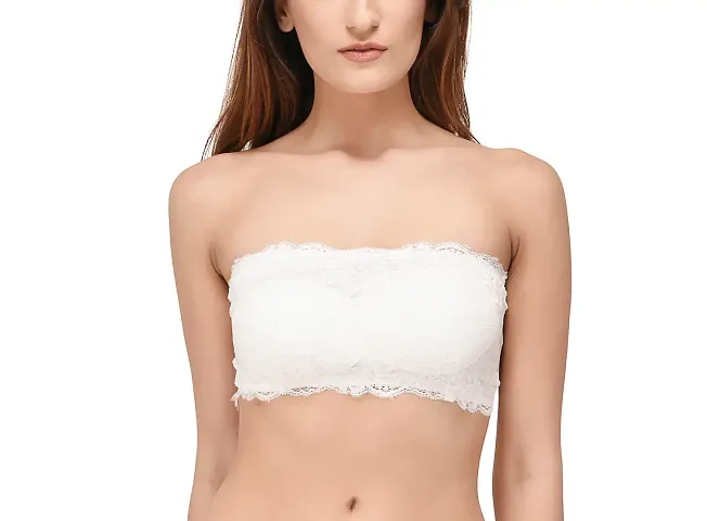 Stylish White Lace Bra For Women