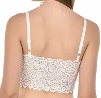 Stylish White Lace Bra For Women-thumb1
