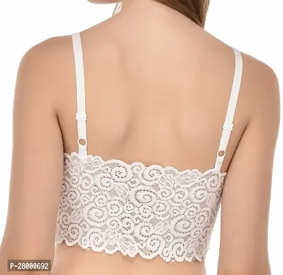 Stylish White Lace Bra For Women-thumb2