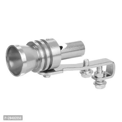 Turbo Sound Whistle Exhaust Pipe Blowoff Valve Simulator Size -Silver-thumb4