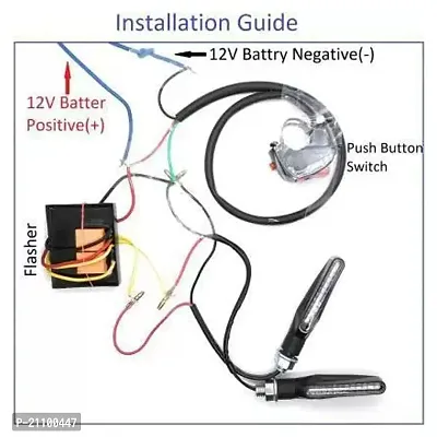 Universal Waterproof 16 Patterns Flasher Relay for LED/Bulb Indicators for Bike (Hazard Flasher)-thumb3