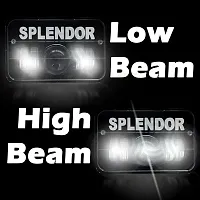 Splendor LED Projector Hi/Low Beam Headlight with Multiple Color Flashing DRL Modes Specially Made For Hero Splendor Bikes-thumb1