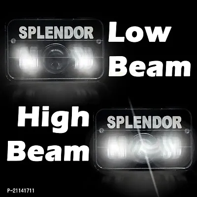 Splendor LED Projector Hi/Low Beam Headlight with Multiple Color Flashing DRL Modes Specially Made For Hero Splendor Bikes-thumb2