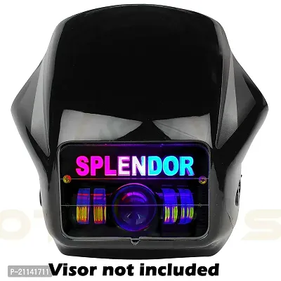 Splendor LED Projector Hi/Low Beam Headlight with Multiple Color Flashing DRL Modes Specially Made For Hero Splendor Bikes-thumb4