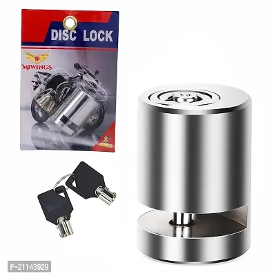 Heavy Duty Anti Theft Motorcycle Stainless Disc Brake Locking Mini Waterproof Portable Bike Security ( Disk Lock)