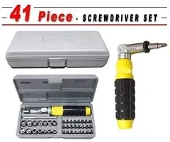 41 Pcs in 1 Tool Kit Screwdriver and Socket Set with Magnetic Flexible Extension Rod-thumb1