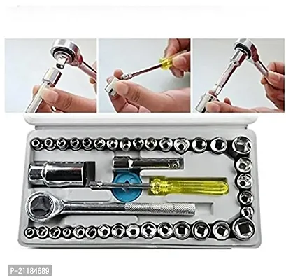 40 in 1 Pcs Hex Wrench Tool Screwdriver and Socket Kit Set-thumb0