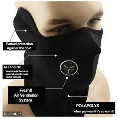 Neoprene Half Face Mask for Girls (Size : XXL, Color : Black, Cotton Fabric)