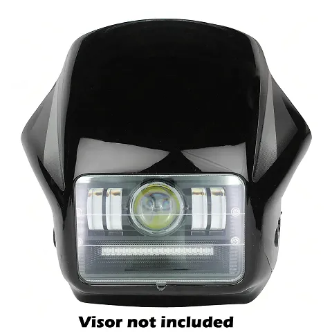 Splendor Led Headlight Yellow-White With Red  Blue Strobe Function Light For Hero Splendor Plus, Splendor Pro, Splendor