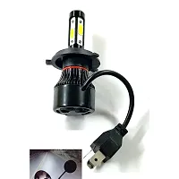 12V 36W 4C-Sided Led Full Cobe H4 HS1 Headlight Bulb Replacement 6000K High-Low Beam-White for Bike of Royal Enfield Bullet Electra With 1pc Push Pull Switch-thumb2