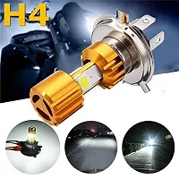 Motorcycle Headlight Bulbs H4/HB2/9003 LED 18W LED 3 COB Led  Headlight Motorbike LED Lamps Conversion Kit Bulbs All Type Bike  Scooty With Wire Switch-thumb1