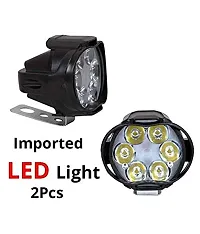 Combo Fog Light 6 led 2pc FootRest 1 Pair Bike Handle Light 1 Pc With Push Pull Switch 1pc-thumb1