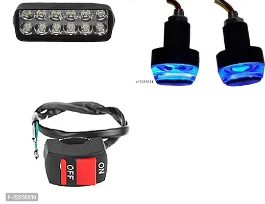 Combo Fog light 12 led 1pc Bike Handle Light 1 Pair With Wire Switch 1pc