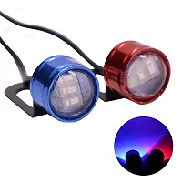 3 LED Flash Strobe Light Emergency Warning Lamp for Motorcycle, Car  Bike (6W, Random Color, 2 Pcs).-thumb1