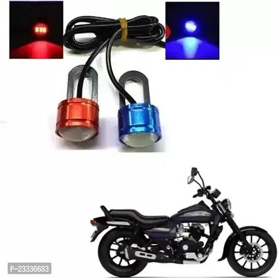 3 LED Flash Strobe Light Emergency Warning Lamp for Motorcycle, Car  Bike (6W, Random Color, 2 Pcs).-thumb0