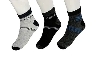 Men's and Women's Cotton Ankle Length Socks/Sport Socks (Pack of 12 Pairs, Free Size, Multicolor)-thumb2