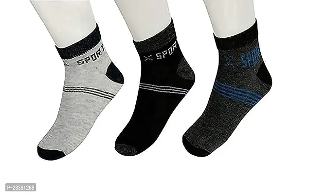 Men's and Women's Cotton Ankle Length Socks/Sport Socks (Pack of 12 Pairs, Free Size, Multicolor)-thumb3