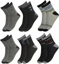 Men's and Women's Cotton Ankle Length Socks/Sport Socks (Pack of 12 Pairs, Free Size, Multicolor)-thumb1