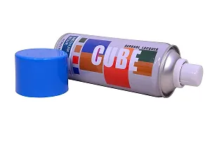 Cube Aerosol Multi-Purpose Spray Paint, Medium Blue Color, 400 ml-thumb1