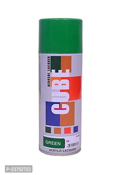 Cube Aerosol spray paint for Bike, Car, Activa, Metal, Art  Craft 400ml (Green)