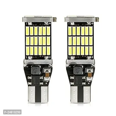 T15 LED Bulb Super Bright 45 SMD 10w 1000lm 6000K Canbus Error Free Bulbs Fit For Auto Backup Reverse Lights - Pack of 2 (White)