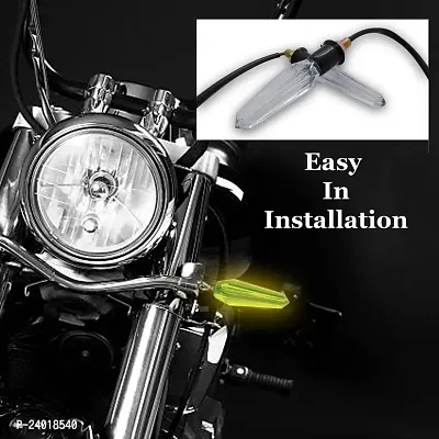 Front, Side LED Indicator Light for Universal For Bike Universal For Bike (Yellow) Pack of 2 PC-thumb4