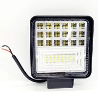 42 LED Fog Light Square Flood Driving Lamp for Car, Off Road Truck, Jeep, SUV, ATV and UTV (84 W, 12V-32V DC, White)-thumb1