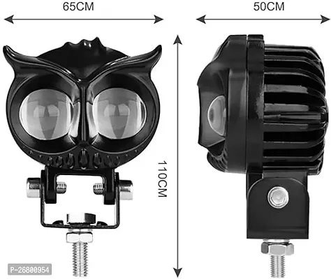 Owl Shape design motorcycle LED Fog light Fog Light 12V DC, Auxiliary Spot Projector Yellow And White Beam Off-Roading Universal for All Motorcycle with 3way switch(2pcs)-thumb4